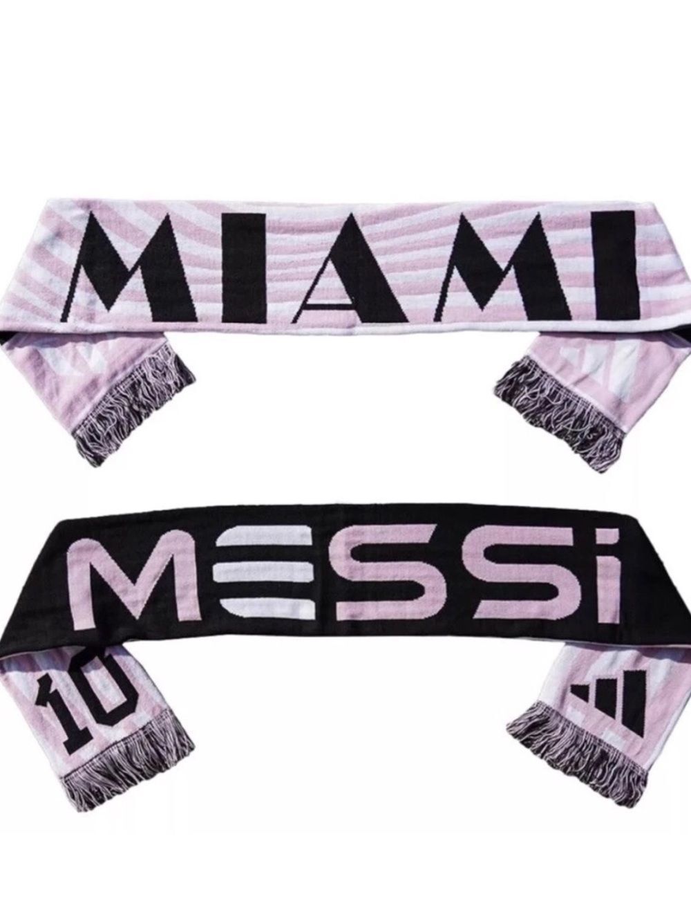adidas Unisex Messi Miami Scarf in Pink and Black